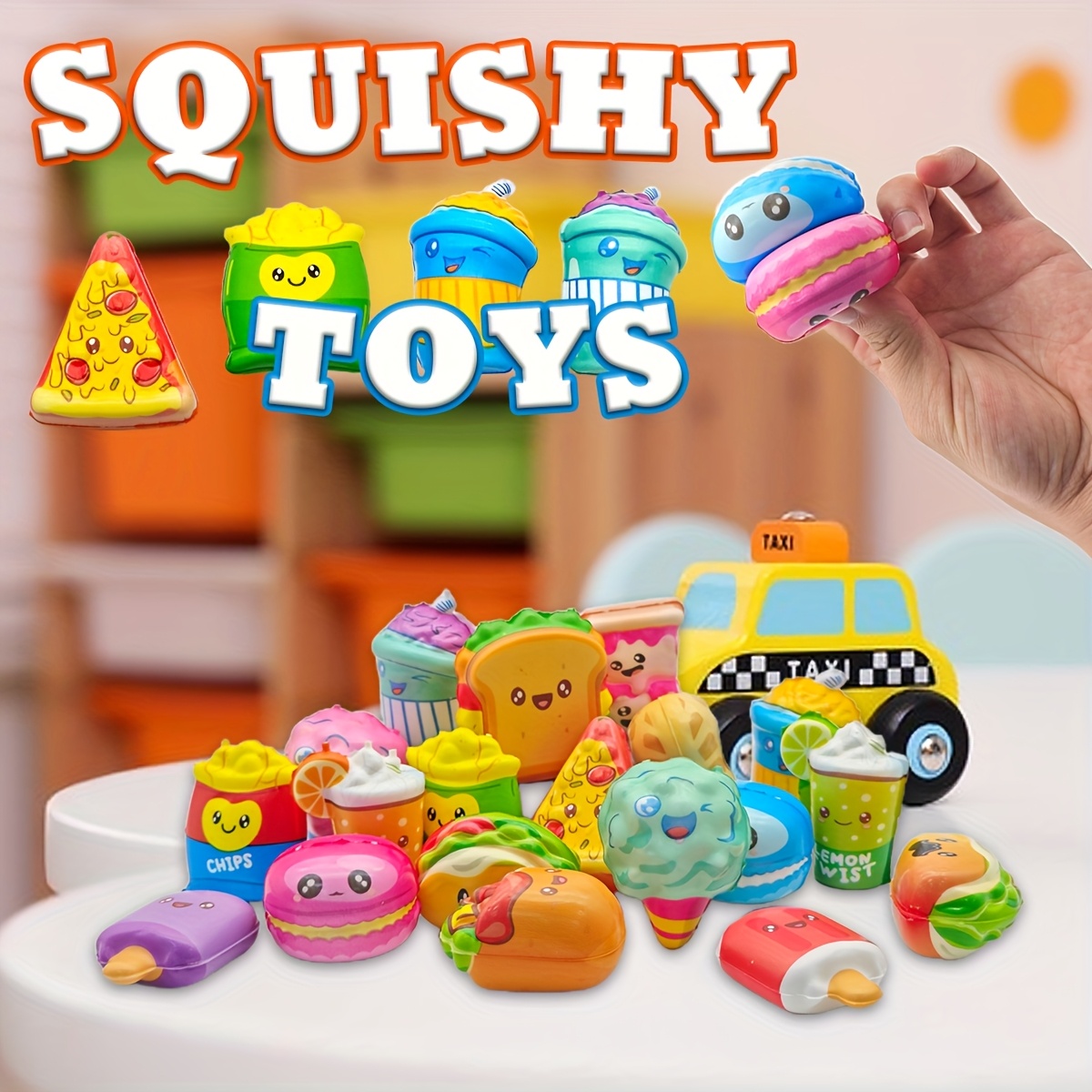 Food Packed Snacks - 12Pcs Mini Food Squishy Slow Rising