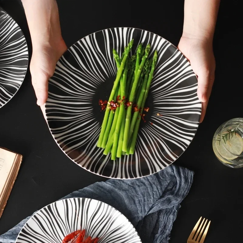 Ceramic Black White Stripes Ta - Food Snacks That Are Black recensie en prijs