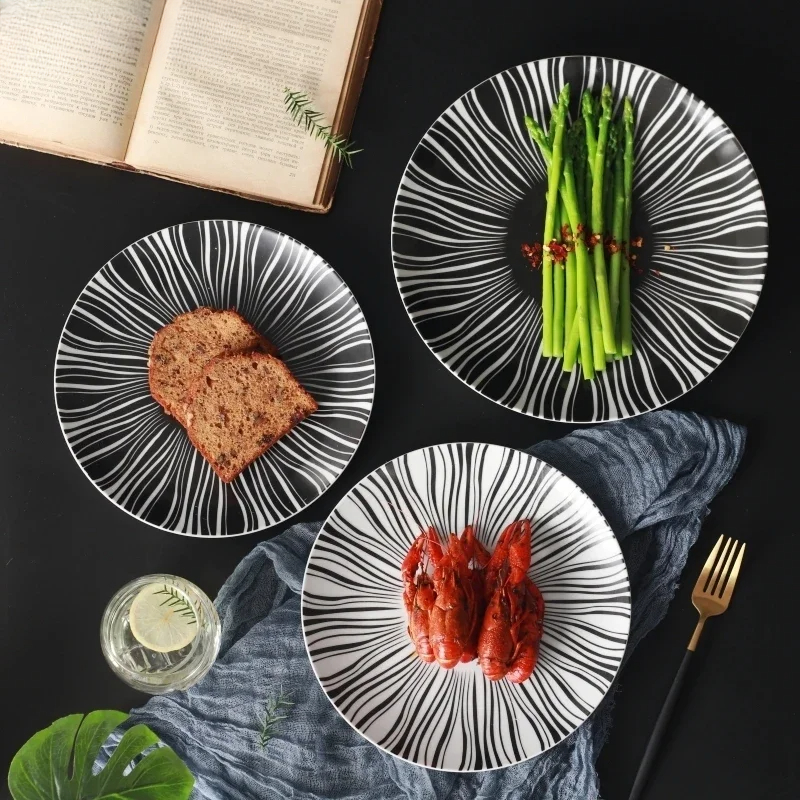 Ceramic Black White Stripes Ta - Food Snacks That Are Black recensie en prijs