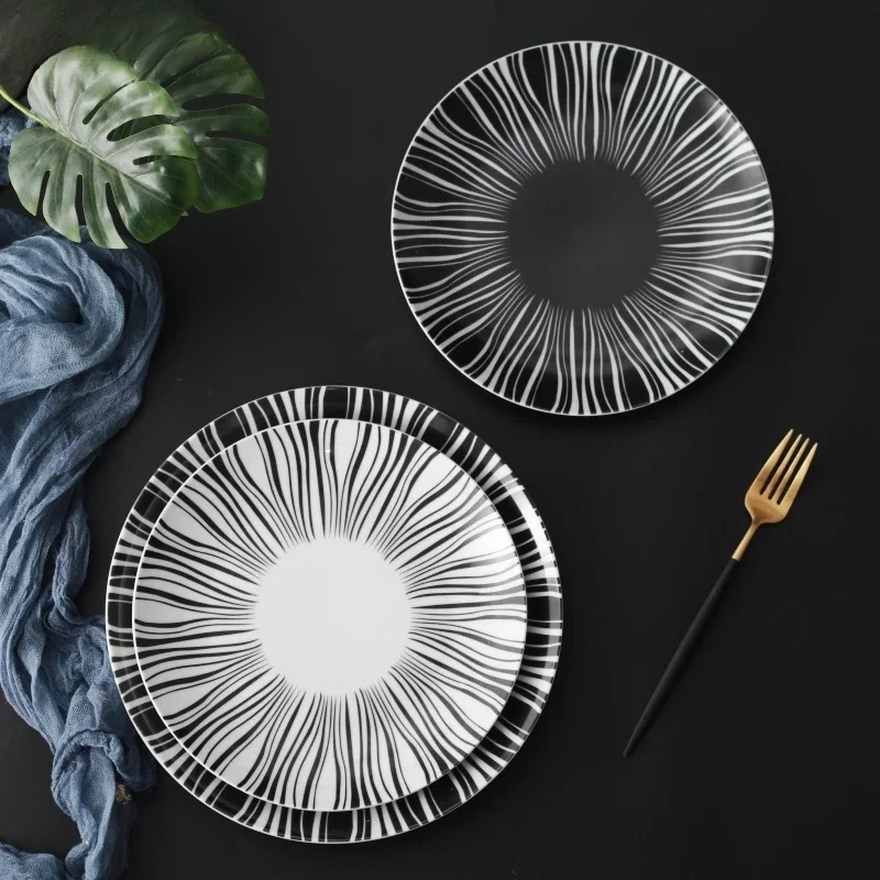 Ceramic Black White Stripes Ta - Food Snacks That Are Black recensie en prijs