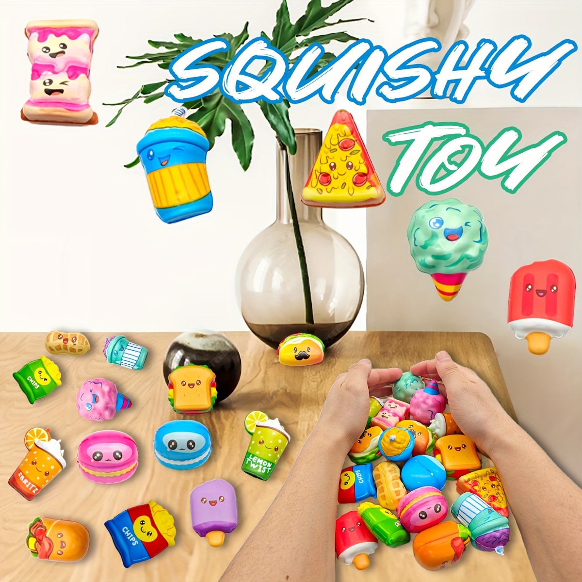 12Pcs Mini Food Squishy Slow R - Food Packed Snacks recensie en prijs
