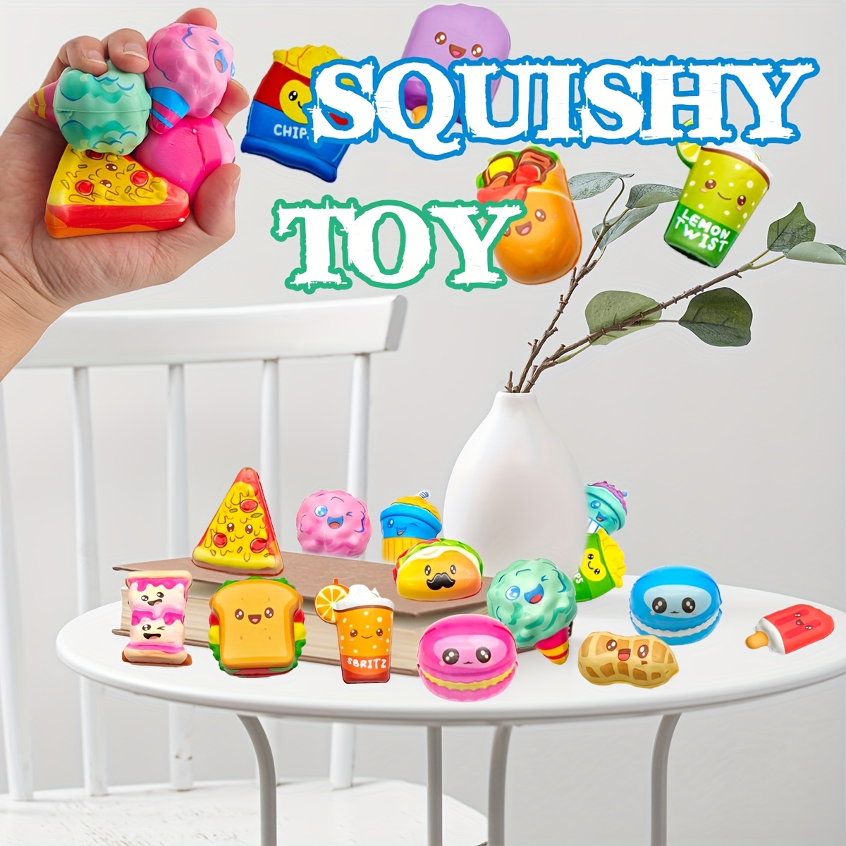 12Pcs Mini Food Squishy Slow R - Food Packed Snacks recensie en prijs