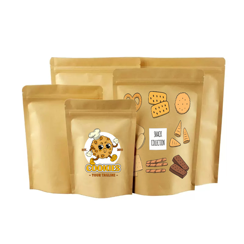 Custom LOGO Brown Kraft Paper  - Logo Food Snack recensie en prijs