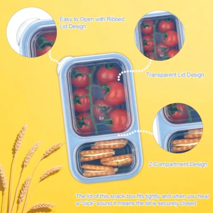 2-Compartment Reusable Snack C - Food Packed Snacks recensie en prijs