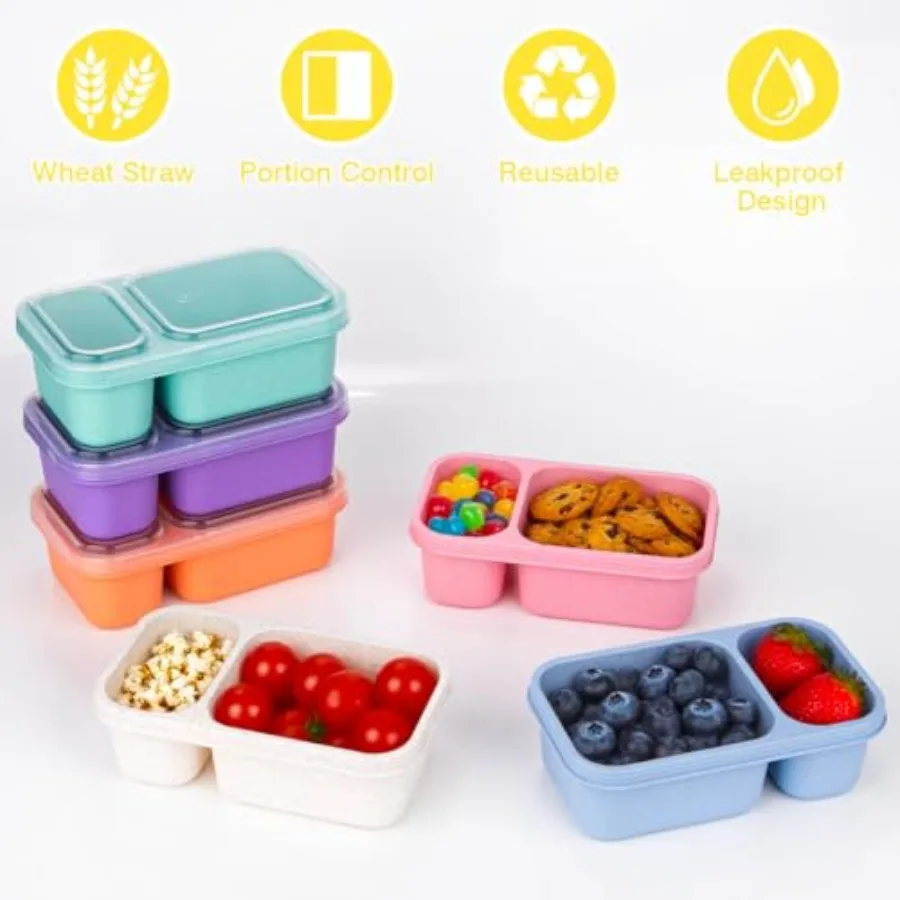 2-Compartment Reusable Snack C - Food Packed Snacks recensie en prijs