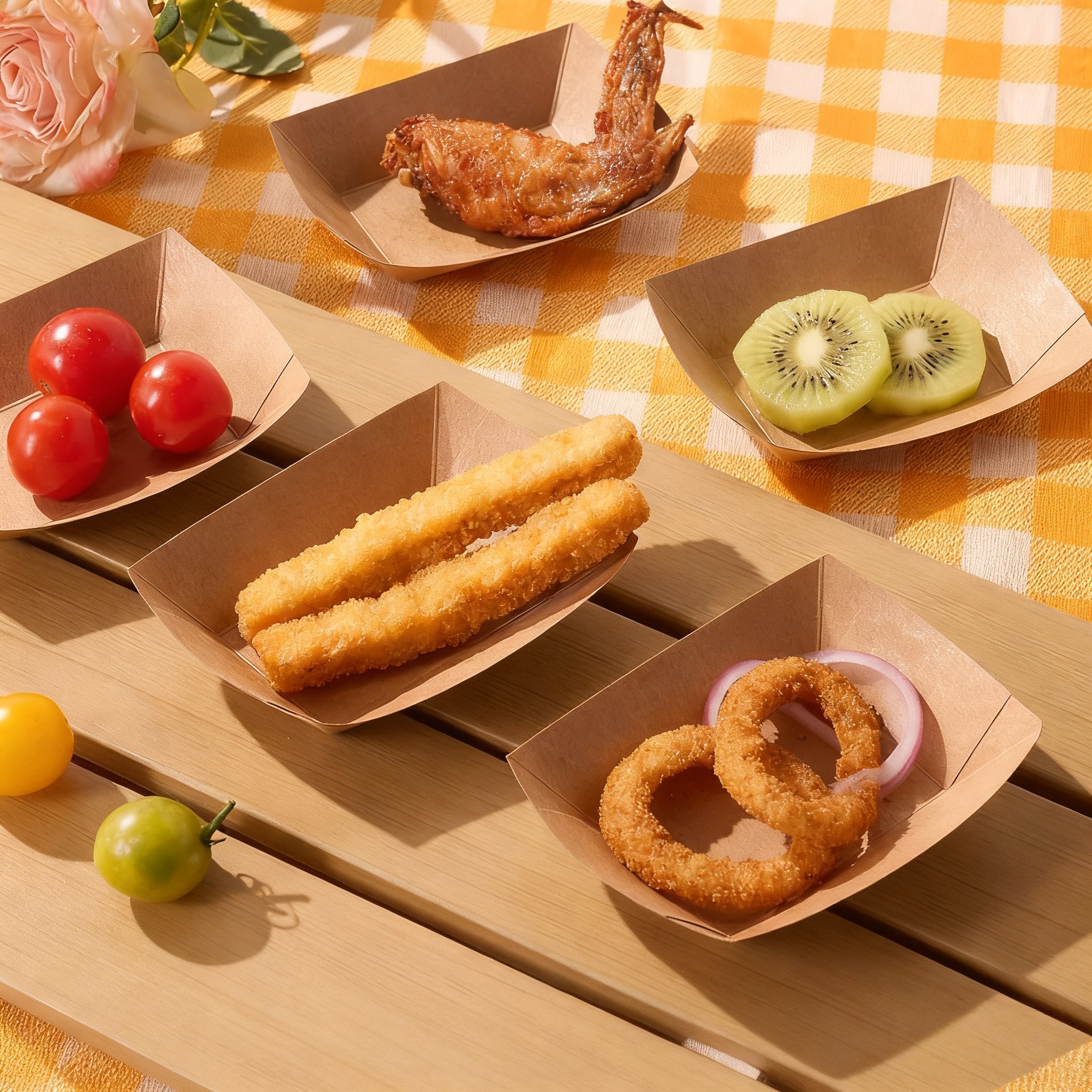 40 Pack 1.5 Lb Paper Food Tray - Food Packed Snacks recensie en prijs