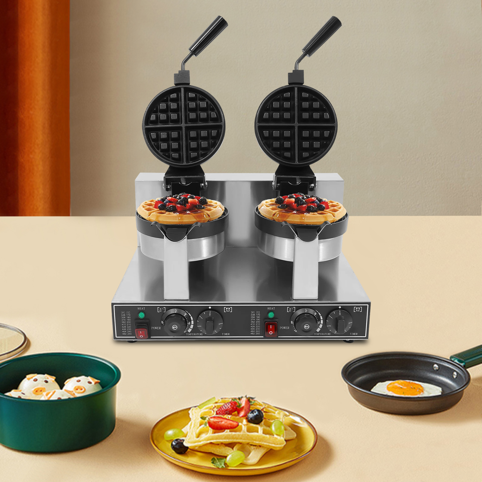 201 Stainless Steel Waffle Iro - Food Snacks To Make At Home recensie en prijs