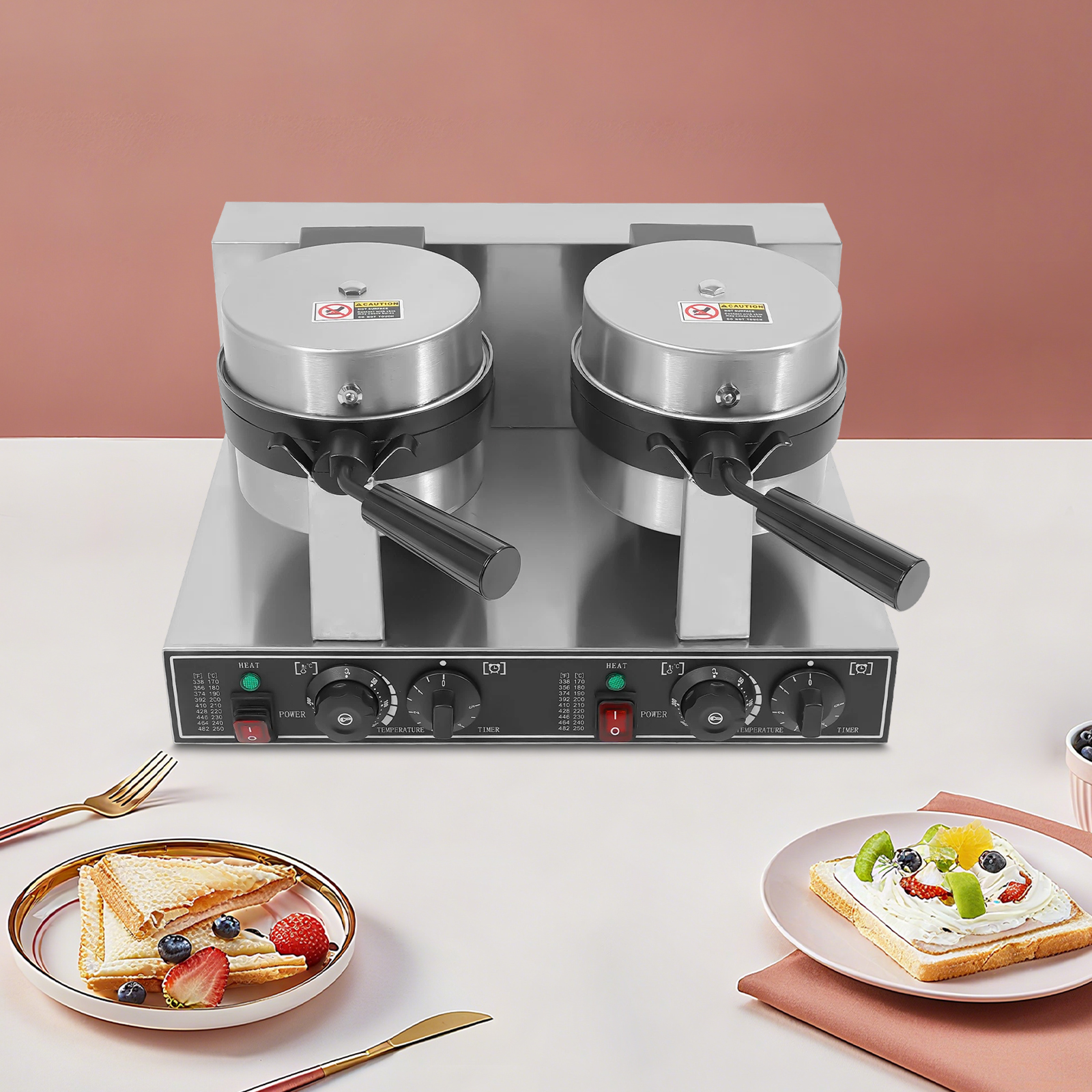 201 Stainless Steel Waffle Iro - Food Snacks To Make At Home recensie en prijs