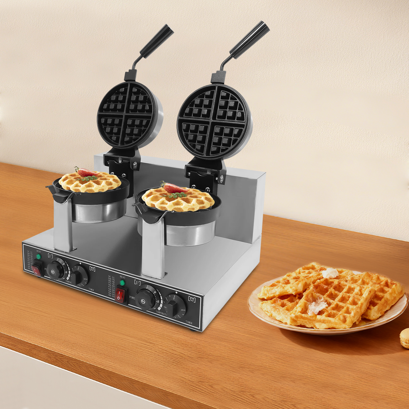 201 Stainless Steel Waffle Iro - Food Snacks To Make At Home recensie en prijs