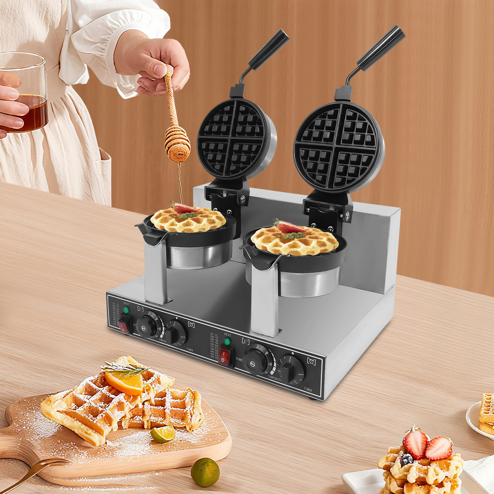 201 Stainless Steel Waffle Iro - Food Snacks To Make At Home recensie en prijs