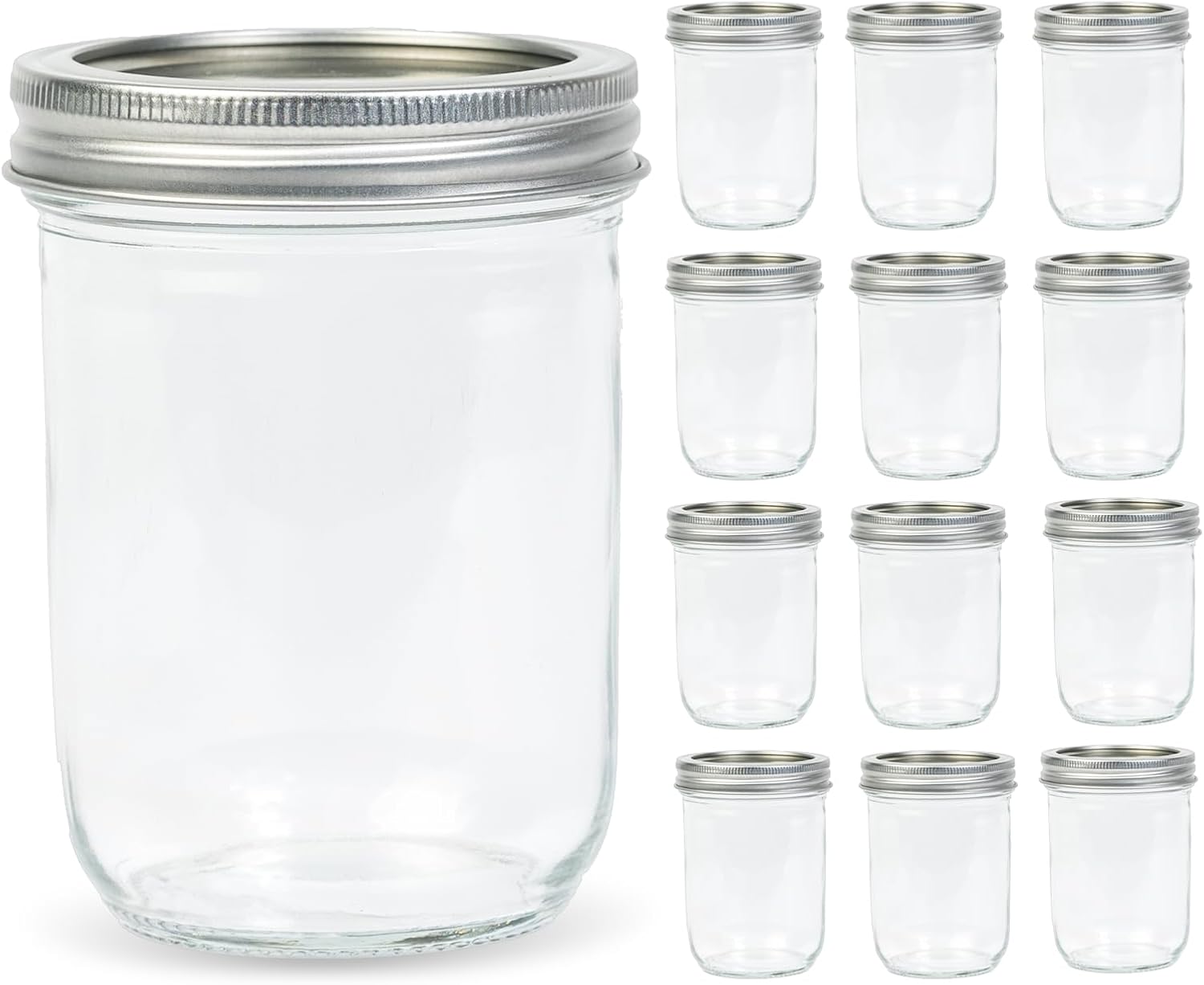 12 Pack 16 oz Wide Mouth Clear - Food Packed Snacks recensie en prijs