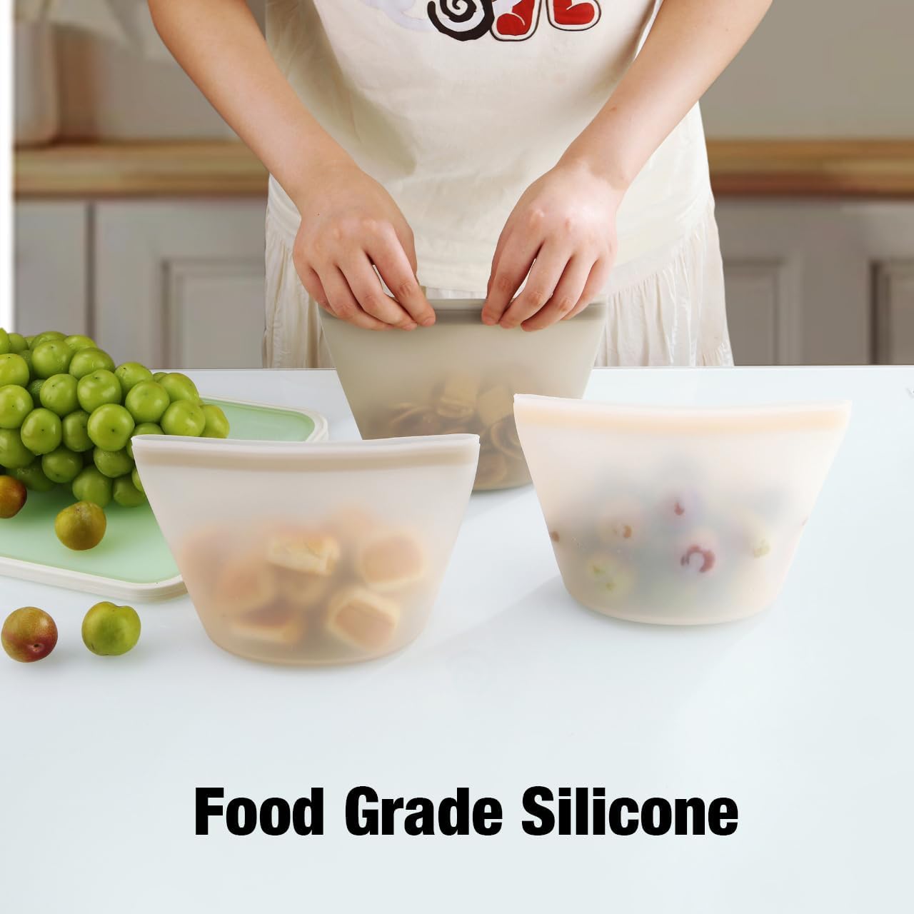 3 Pack Reusable Silicone Food  - Food Packed Snacks recensie en prijs