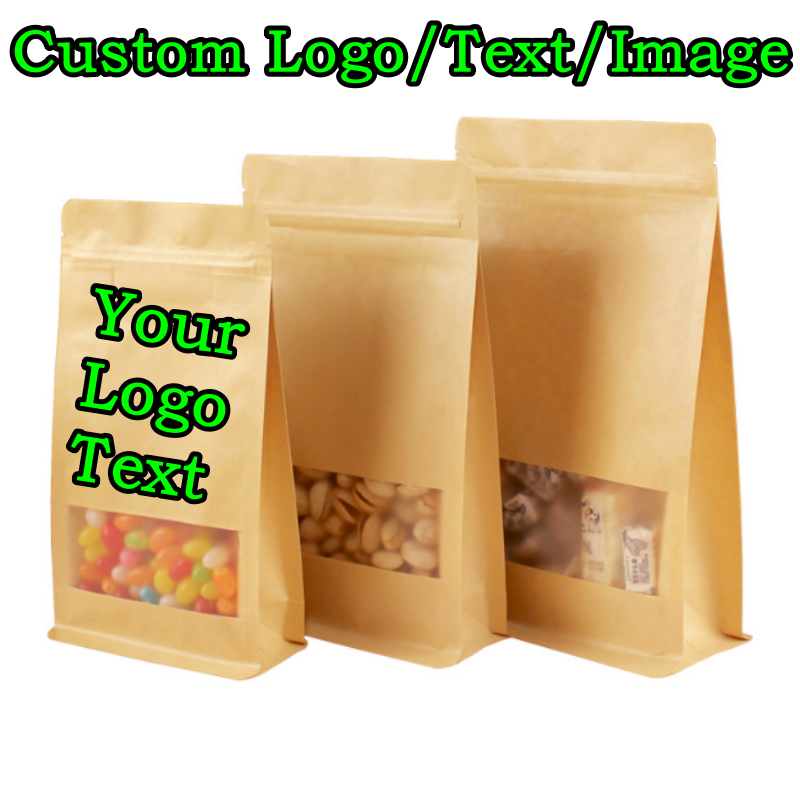 50PCS 3D Stand-up Kraft Paper  - Logo Food Snack recensie en prijs