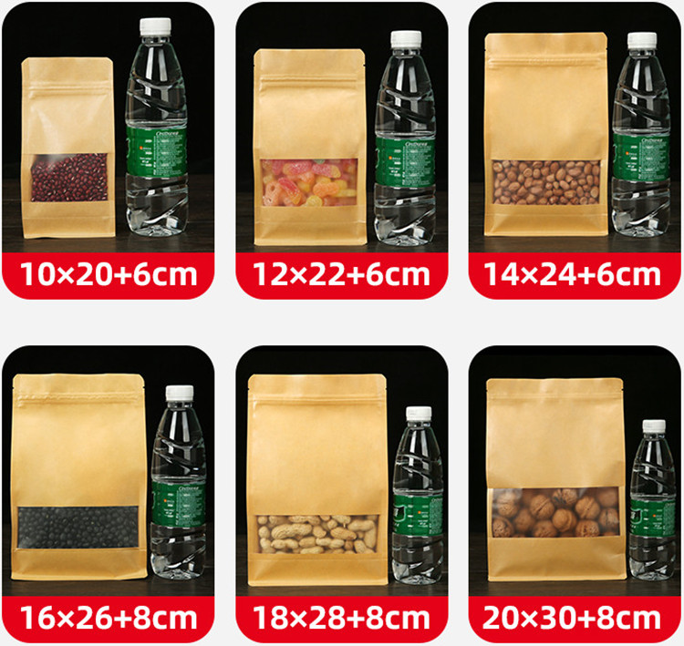 50PCS 3D Stand-up Kraft Paper  - Logo Food Snack recensie en prijs