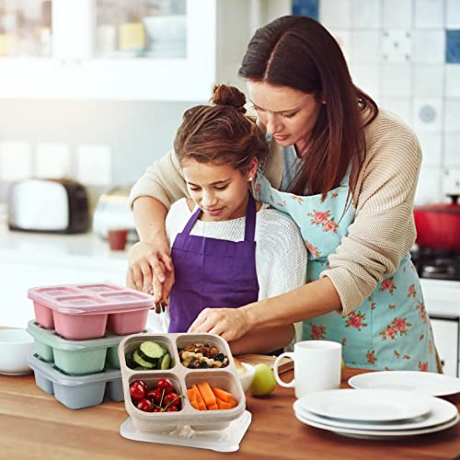 4 Pack Snack Containers, 4 Com - Food Packed Snacks recensie en prijs