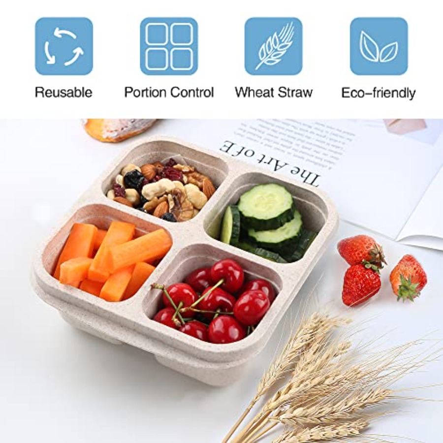 4 Pack Snack Containers, 4 Com - Food Packed Snacks recensie en prijs