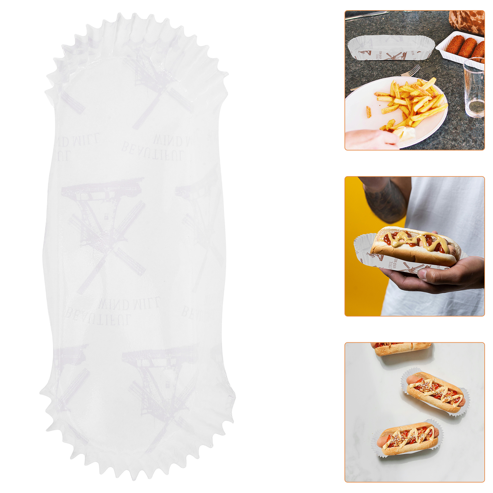 100 Pcs Hot Dog Tray Disposabl - Food Snacks For Picnic recensie en prijs