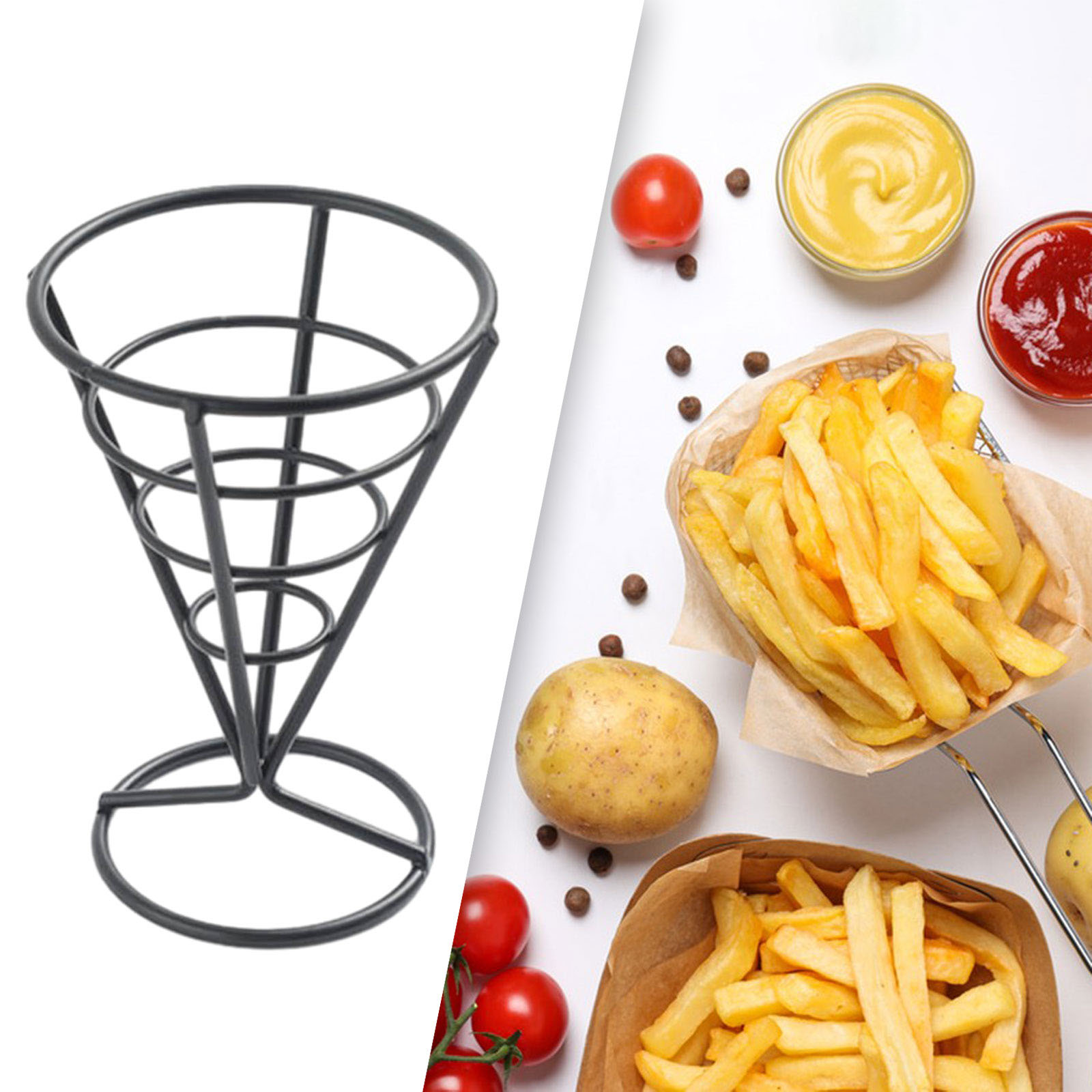 Cone Holder Stand French Fried - Food Snacks For Picnic recensie en prijs