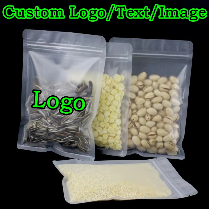 100PCS Frosted Plastic Ziplock - Logo Food Snack recensie en prijs