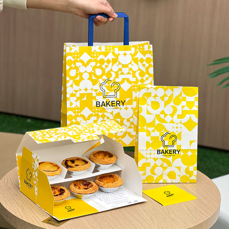 Custom Printing 6 Grid Egg Tar - Logo Food Snack recensie en prijs