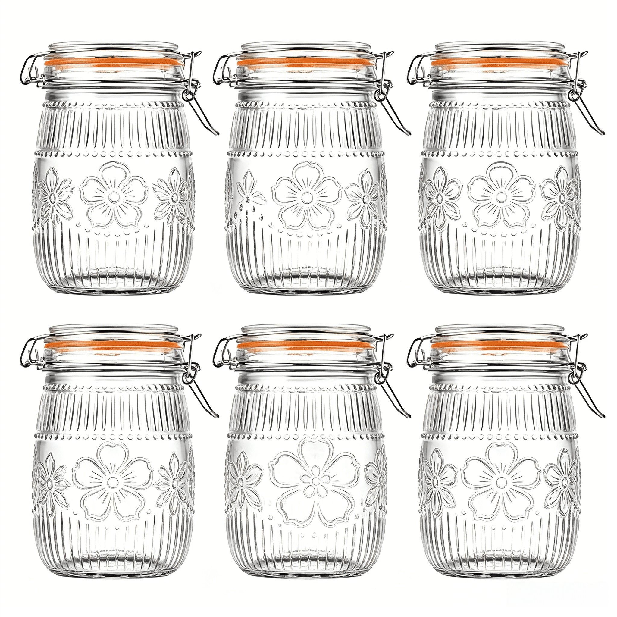 Wide Mouth Mason Jars 32 oz 6  - Food Packed Snacks recensie en prijs