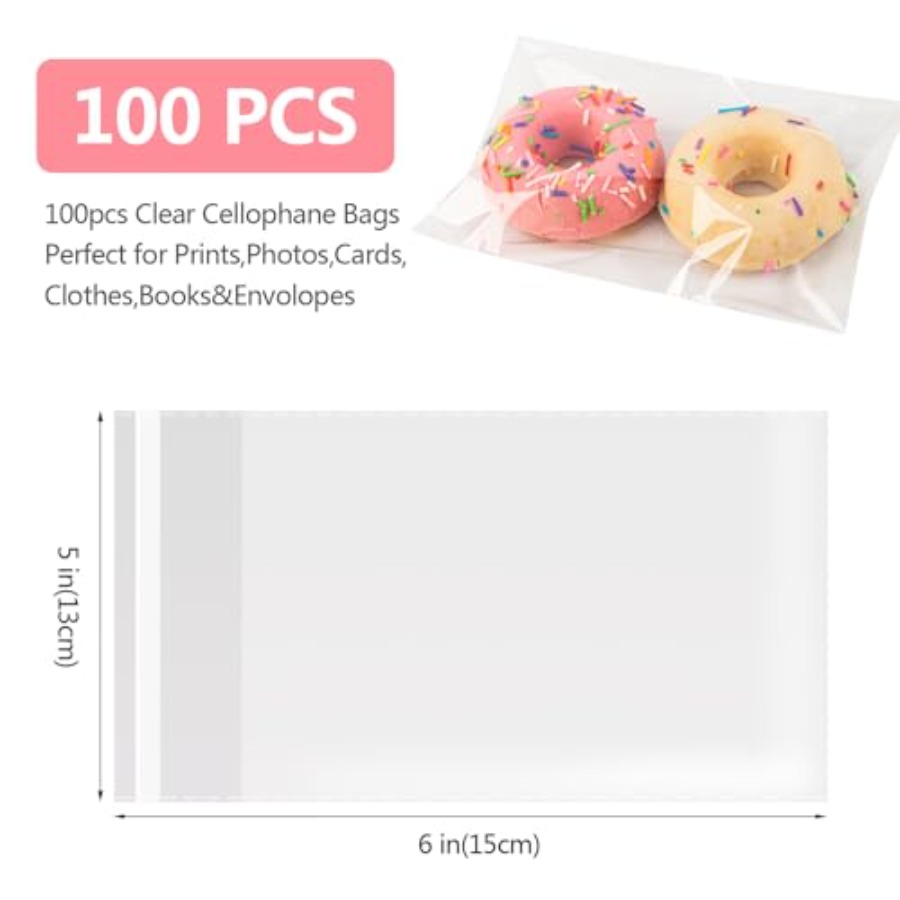 Cookie Bags with Seal, 5 x 6 i - Food Packed Snacks recensie en prijs